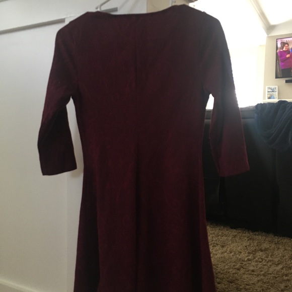 Burgundy Everly Dress - Picture 7 of 7